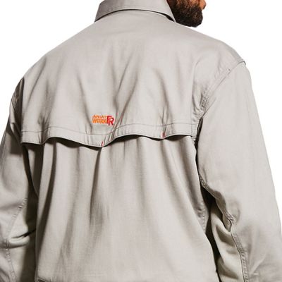 Image showing  Men's FR Flame-Resistant Solid Vent Long-Sleeve Work Shirt