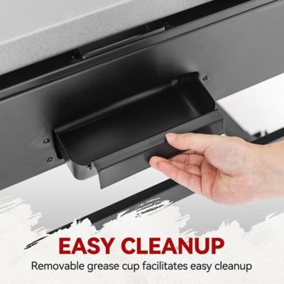 Image showing  4-Burner Propane Gas Flat Top Grill and Griddle with Side Tables, 766 sq. in., Black