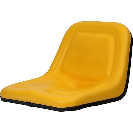 Black Talon Deluxe High-Back Steel Pan Seat, Yellow