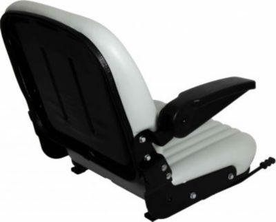 Image showing  High Back Seat with Armrest and Slides, Gray