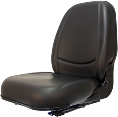 Black Talon High-Back Seat with Slides, Black, Vinyl