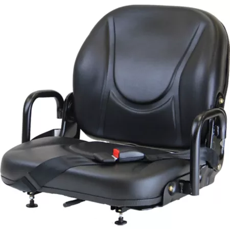 Black Talon 400 Series Folding Seat with Safety Belt Black Vinyl Mower Belts