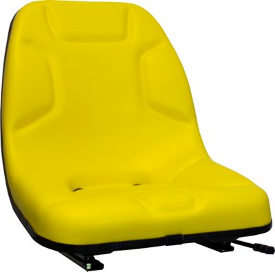 Image showing  Ultra High-Back Seat with Steel Pan Slides, Yellow, Vinyl