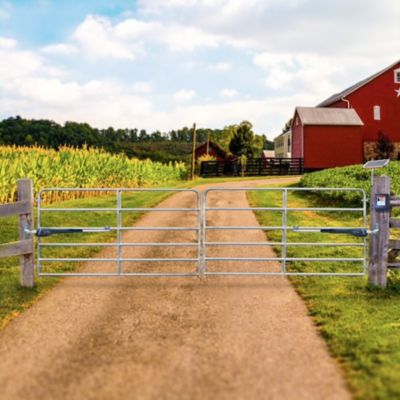 Image showing  Dual Swing Medium-Duty Smart-Capable Gate Opener for Gates Up to 16 ft. L or 550 lb. Per Gate Leaf