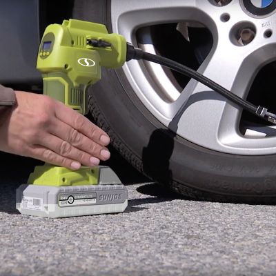 Image showing 7 th Sun Joe 24-Volt iON+ 2.0-Ah Cordless Portable Air Compressor, 24V-AJC-LTE