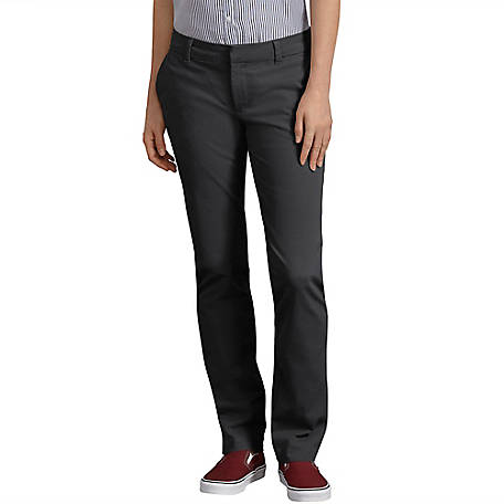 Dickies Women's Stretch Fit Mid-Rise Perfect Shape Straight Leg Twill Pants  at Tractor Supply Co.