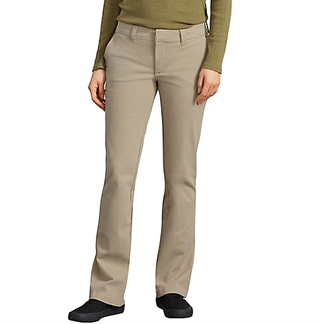 Dickies Women's Relaxed Fit Mid-Rise Perfect Shape Bootcut Twill Pants at  Tractor Supply Co.