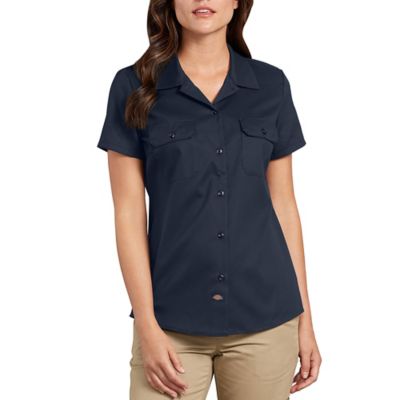 Dickies Women's Short-Sleeve Flex Work Shirt