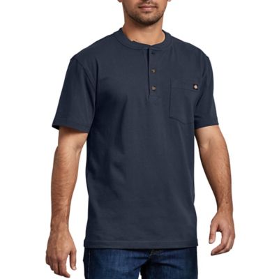 Image showing  Men's Heavyweight Short-Sleeve Henley T-Shirt