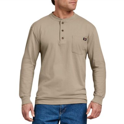 Dickies Long-Sleeve Heavyweight Henley T-Shirt