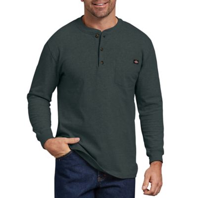 Dickies Long-Sleeve Heavyweight Henley T-Shirt