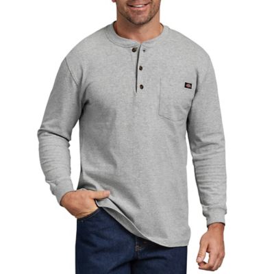 Dickies Long-Sleeve Heavyweight Henley T-Shirt