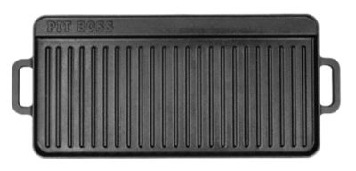 Pit Boss 10 in. x 20 in. 2-Sided Cast-Iron Griddle