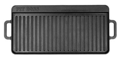 Pit Boss 10 in. x 20 in. 2-Sided Cast Iron Griddle