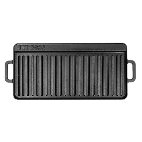 Pit Boss 10 in. x 20 in. 2-Sided Cast-Iron Griddle