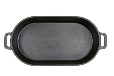 Image showing  6 qt. Cast Iron Roaster with Griddle Lid, 2 pc.