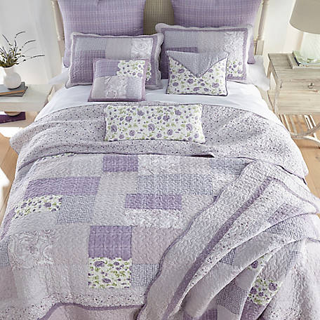 Donna Sharp Lavender Rose King Size, Purple And Grey King Size Bedding
