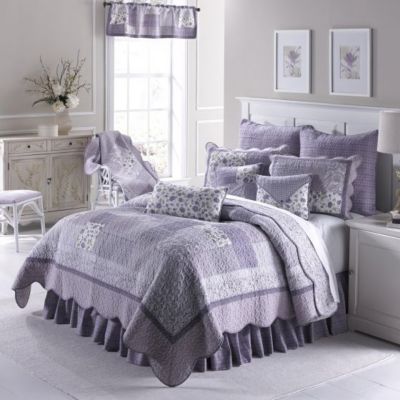 Image showing  Cotton Lavender Rose Quilted Throw Blanket, 50 in. x 60 in.