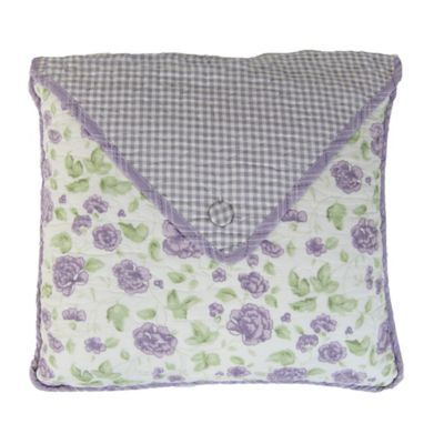 Image showing  Lavender Rose Envelope-Flap Decorative Pillow