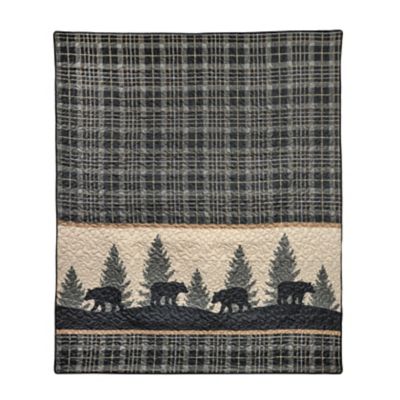 Donna Sharp Bear Walk Plaid Throw Pillow