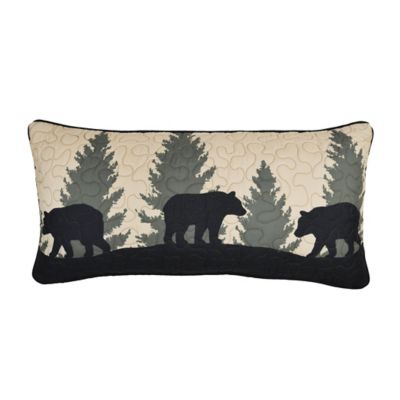 Donna Sharp Bear Walk Plaid Decorative Rectangle Pillow