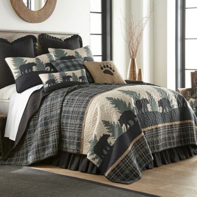 Image showing  Bear Walk Plaid Quilt, Twin