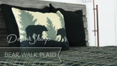Image showing  Bear Walk Plaid Quilt, Twin