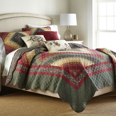 Image showing  Spice Postage Stamp Quilt, King