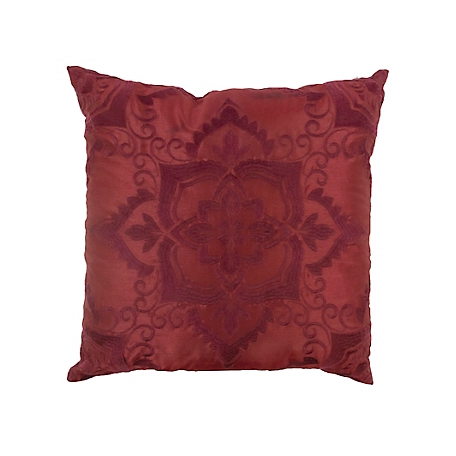 Donna Sharp Spice Postage Stamp Decorative Red Pillow