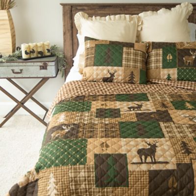 Donna Sharp Green Forest Quilt Set, Queen