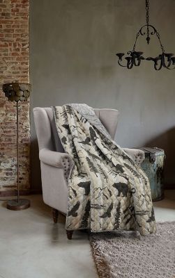 Donna Sharp Polyester Forest Weave Quilted Throw Blanket, 50 in. x 60 in.