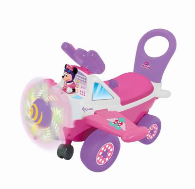 Kiddieland Disney Minnie Mouse Plane Light and Sound Activity Indoor Ride-On Toy