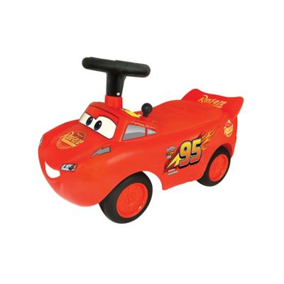 Kiddieland Disney PIXAR Cars 3 Lightning McQueen Light and Sound Racer Activity Indoor Ride-On Toy