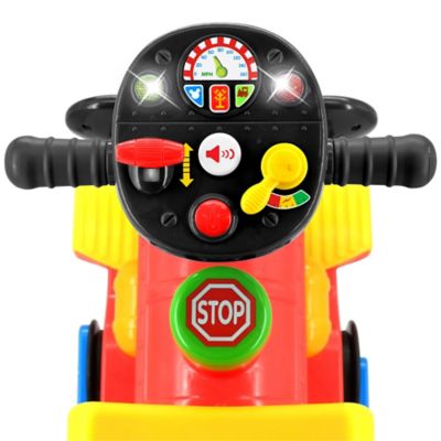 Image showing  Disney Mickey Mouse 2-in-1 Choo Choo Train Battery Ride-On Toy