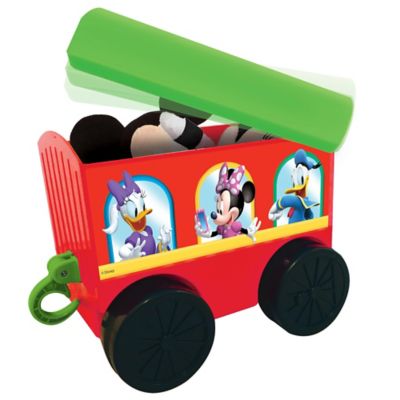 Image showing  Disney Mickey Mouse 2-in-1 Choo Choo Train Battery Ride-On Toy