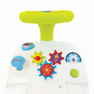 Image showing  Unisex Disney Toy Story 4 Buzz Lightyear My First Buzz Light and Sound Activity Ride-On Toy, 50 lb. Capacity