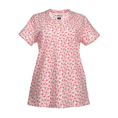 Blue Mountain Women's Printed V-Neck T-Shirt