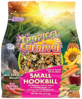 Tropical Carnival Gourmet Small Hookbill Bird Food, 5 lb.