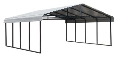 Arrow Carport, 20 ft. x 20 ft. x 7 ft., Eggshell