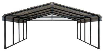 Image showing 10 th Arrow Carport, 20 ft. x 20 ft. x 7 ft., Eggshell