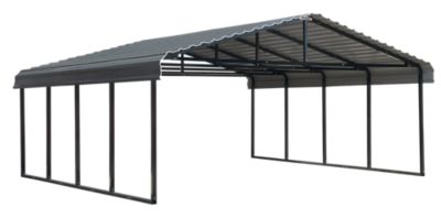 Arrow Carport, 20 ft. X 20 ft. X 7 ft., Charcoal