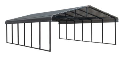 Arrow 20 ft. x 29 ft. Carport Charcoal