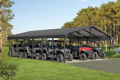 Image showing  20 ft. x 29 ft. Carport Charcoal