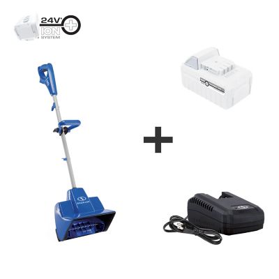 Snow Joe 11 in. Push with Auger Assist Cordless 24V iON+ 5Ah Snow Shovel Kit