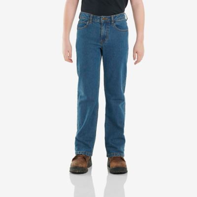 Carhartt Boys' Stretch Fit Mid-Rise Denim 5-Pocket Jeans