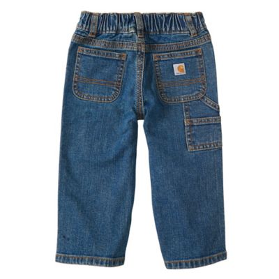 Image showing  Baby Boys' Washed Denim Dungaree Jeans
