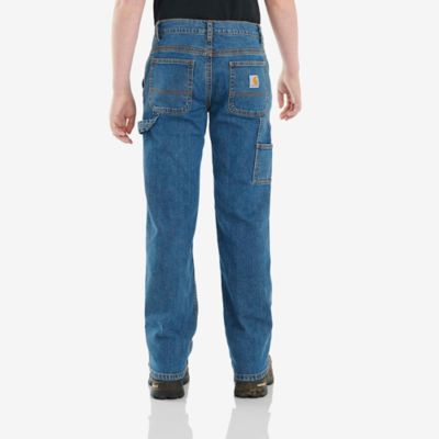 Image showing  Boys' Stretch Fit Mid-Rise Denim Dungaree Pants
