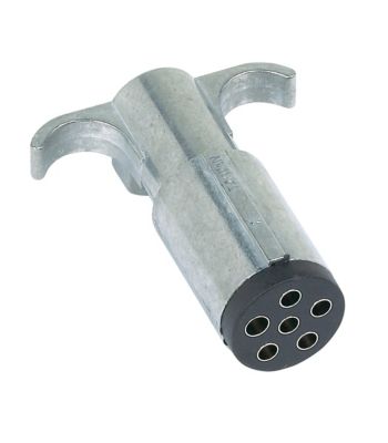 Hopkins Towing Solutions 6-Pole Round with Trailer Side Plug, Metal