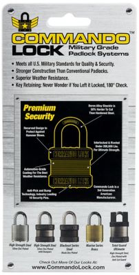Image showing  1-1/8 in. Shackle Blackout Military-Grade High Security 2 Bumper Padlock