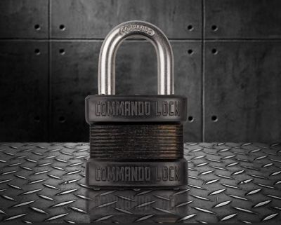 Image showing  1-1/8 in. Shackle Blackout Military-Grade High Security 2 Bumper Padlock